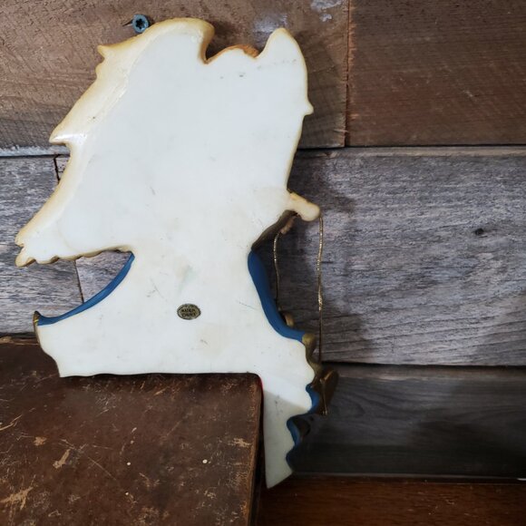 HOUSE OF LLOYD 1998 Vintage Resin Angel Seek Peace Wall / Door Frame Sitter - Picture 4 of 7